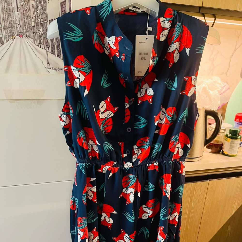 Animal print dress